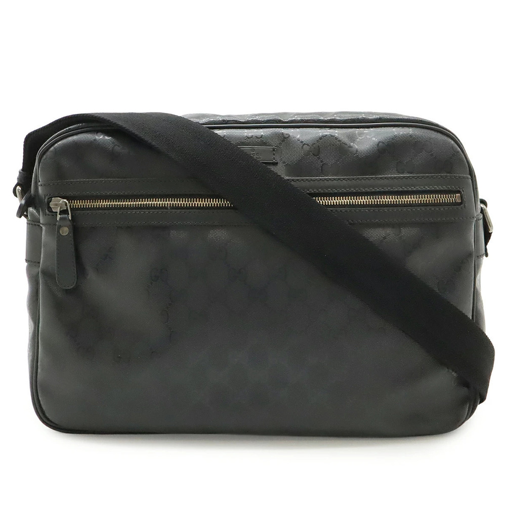 Gucci GG Imprime Messenger Crossbody Leather Black